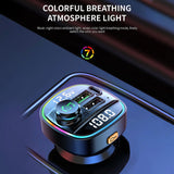 Maxbell Car Charger Bluetooth 5.0 Wireless QC3.0 for Tablets All Smartphones