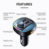 Maxbell Car Charger Bluetooth 5.0 Wireless QC3.0 for Tablets All Smartphones