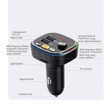 Maxbell Car Charger MP3 Player Bluetooth FM Transmitter Dual USB Charging Wireless