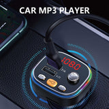 Maxbell Car Charger MP3 Player Bluetooth FM Transmitter Dual USB Charging Wireless