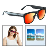 Maxbell Bluetooth Audio Smart Glasses Hands Free Calling Music MP3 for Driving Yellow