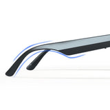 Maxbell Bluetooth Audio Smart Glasses Hands Free Calling Music MP3 for Driving Blue