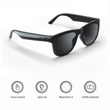 Maxbell Bluetooth Audio Smart Glasses Hands Free Calling Music MP3 for Driving Blue