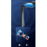 Maxbell Bluetooth Audio Smart Glasses Hands Free Calling Music MP3 for Driving Blue