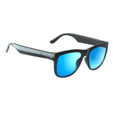 Maxbell Bluetooth Audio Smart Glasses Hands Free Calling Music MP3 for Driving Blue