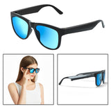 Maxbell Bluetooth Audio Smart Glasses Hands Free Calling Music MP3 for Driving Blue