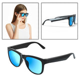 Maxbell Bluetooth Audio Smart Glasses Hands Free Calling Music MP3 for Driving Blue