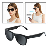 Maxbell Bluetooth Audio Smart Glasses Hands Free Calling Music MP3 for Driving Grey