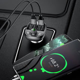 Maxbell Car FM Transmitter 2 USB Port Support TF Card MP3 Player QC3.0 with Cable