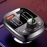 Maxbell Car FM Transmitter 2 USB Port Support TF Card MP3 Player QC3.0 with Cable