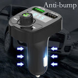 Maxbell Car Bluetooth FM Transmitter MP3 Music Player Dual USB Fast Charging Button