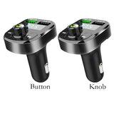 Maxbell Car Bluetooth FM Transmitter MP3 Music Player Dual USB Fast Charging Button