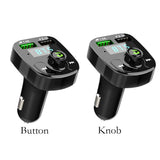 Maxbell Car Bluetooth FM Transmitter MP3 Music Player Dual USB Fast Charging Button