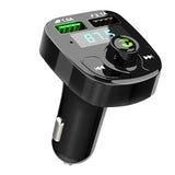 Maxbell Car Bluetooth FM Transmitter MP3 Music Player Dual USB Fast Charging Knob