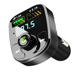 Maxbell Car Bluetooth FM Transmitter MP3 Music Player Dual USB Fast Charging Knob