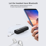 Maxbell Portable Lavalier Clip On Bluetooth Audio Receiver Mic Support Stereo Music