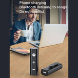 Maxbell Portable Lavalier Clip On Bluetooth Audio Receiver Mic Support Stereo Music