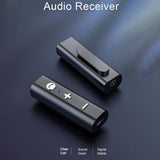 Maxbell Portable Lavalier Clip On Bluetooth Audio Receiver Mic Support Stereo Music