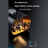 Maxbell Portable Lavalier Clip On Bluetooth Audio Receiver Mic Support Stereo Music