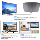 Maxbell TV Antenna 4K 1080P Long Range 200 Mile Range for All Television Black
