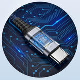 Maxbell 2 in 1 USB Type C to AUX Charger Adapter PD 60W Fast Charging MH339A Blue