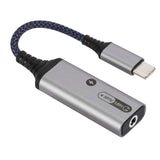 Maxbell 2 in 1 USB Type C to AUX Charger Adapter PD 60W Fast Charging MH339A Blue