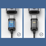 Maxbell 2 in 1 USB Type C to AUX Charger Adapter PD 60W Fast Charging MH338A Black