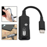 Maxbell 2 in 1 USB Type C to AUX Charger Adapter PD 60W Fast Charging MH338A Black