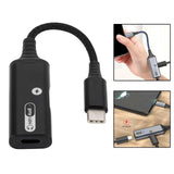 Maxbell 2 in 1 USB Type C to AUX Charger Adapter PD 60W Fast Charging MH338A Black