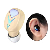 Maxbell S600 Mini Single Wireless Earbuds Noise Reduction Earphones Champaign Gold