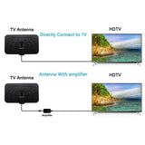 Maxbell HD Digital TV Antenna 4K Support 720P, 1080i, 1080P / Atsc Indoor Black