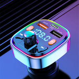 Maxbell Bluetooth FM Transmitter Fast Charging Support USB Disk PD 2 USB Port Type C