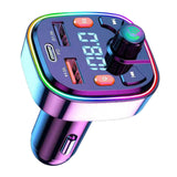Maxbell Bluetooth FM Transmitter Fast Charging Support USB Disk PD 2 USB Port Type C