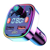 Maxbell Bluetooth FM Transmitter Fast Charging Support USB Disk PD 2 USB Port Type C
