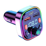 Maxbell Bluetooth FM Transmitter Fast Charging Support USB Disk PD 2 USB Port Type C