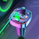 Maxbell Bluetooth FM Transmitter Fast Charging Support USB Disk PD 2 USB Port Type C