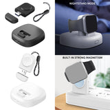 Maxbell Watch Charger Stand Non-Slip Magnetic for iwatch S2/S3/S4/S5/S6/S7/SE White