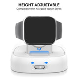 Maxbell Watch Charger Stand Non-Slip Magnetic for iwatch S2/S3/S4/S5/S6/S7/SE White