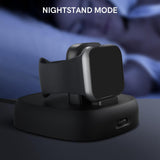 Maxbell Watch Charger Stand Non-Slip Magnetic for iwatch S2/S3/S4/S5/S6/S7/SE Black