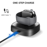 Maxbell Watch Charger Stand Non-Slip Magnetic for iwatch S2/S3/S4/S5/S6/S7/SE Black