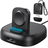 Maxbell Watch Charger Stand Non-Slip Magnetic for iwatch S2/S3/S4/S5/S6/S7/SE Black