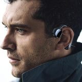Maxbell Bone Conduction Headphones Support TF Card Open Ear Driving Meeting Blue Opp Bag