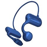 Maxbell Bone Conduction Headphones Support TF Card Open Ear Driving Meeting Blue Opp Bag