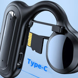 Maxbell Bone Conduction Headphones Support TF Card Open Ear Driving Meeting Black Box