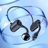 Maxbell Bone Conduction Headphones Support TF Card Open Ear Driving Meeting Black Box