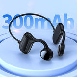 Maxbell Bone Conduction Headphones Support TF Card Open Ear Driving Meeting Black Box