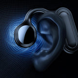 Maxbell Bone Conduction Headphones Support TF Card Open Ear Driving Meeting Blue Box
