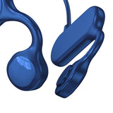 Maxbell Bone Conduction Headphones Support TF Card Open Ear Driving Meeting Blue Box