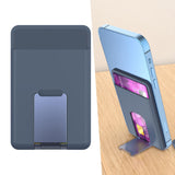 Maxbell Magnetic Wallet Card Holder for iPhone 13 12 Pro Max Mini Dark Blue
