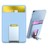 Maxbell Magnetic Wallet Card Holder for iPhone 13 12 Pro Max Mini Light Blue